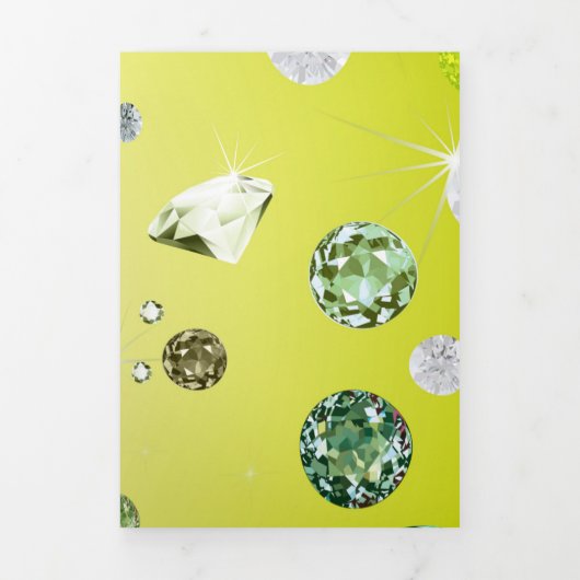Diamond Galaxy 8 Drieluik Wenskaart (Cover)