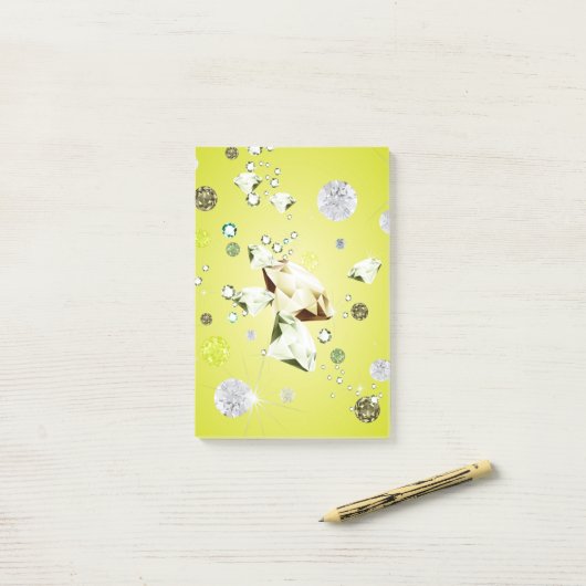Diamond Galaxy 8 Post-it® Notes (Op bureau)