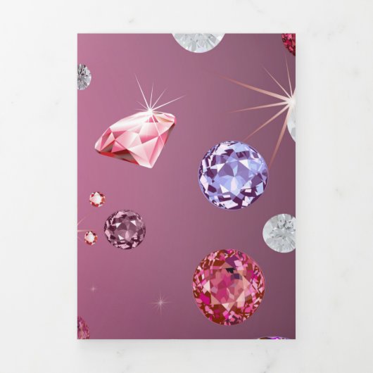 Diamond Galaxy 9 Drieluik Wenskaart (Cover)