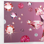 Diamond Galaxy 9 Drieluik Wenskaart (Binnenzijde eerst)