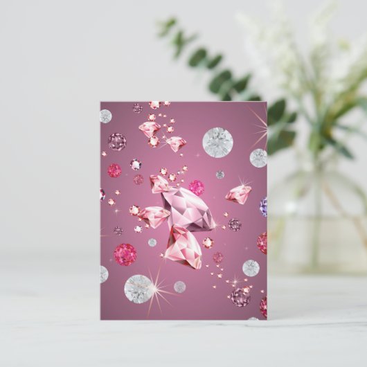 Diamond Galaxy 9 Feestdagenkaart (Staand voorkant)