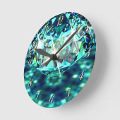 Diamond gem stone sparren ronde klok (Hoek)