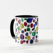 Diamond & Gemstone All Rainbow-kleuren Coffee-Mok Mok (Voorkant links)
