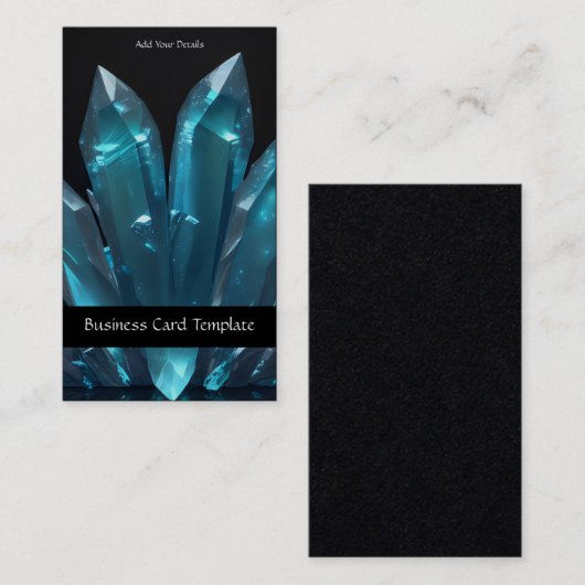 Diamond Gemstone Crystal Visitekaartje (Voorkant / Achterkant)