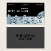 Diamond Gemstone Jewelry Rhinestone Visitekaartje (Voorkant /achterkant)