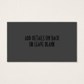 Diamond Gemstone Jewelry Rhinestone Visitekaartje (Achterkant)