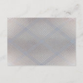 Diamond Geometric Grey Gatsby-ontvangstkaart Informatiekaartje (Achterkant)