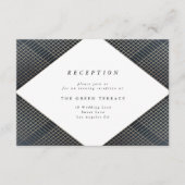 Diamond Geometric Navy Gold Gatsby Informatiekaartje (Voorkant)