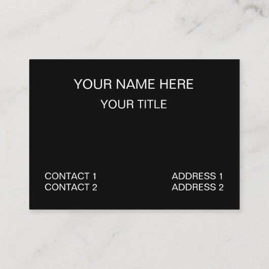 Diamond Geometric Pattern Black and White Visitekaartje (Achterkant)