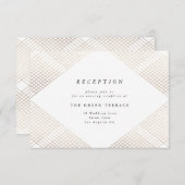 Diamond Geometric White Gold Gatsby-opnamekaart Informatiekaartje (Voorkant / Achterkant)