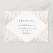 Diamond Geometric White Gold Gatsby-opnamekaart Informatiekaartje (Voorkant)