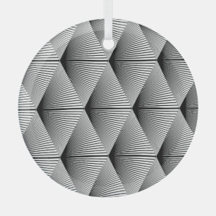 Diamond geometrisch: monochroom ontwerp glas ornament