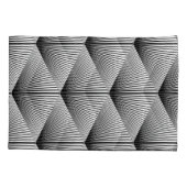 Diamond geometrisch: monochroom  ontwerp kussensloop (Achterkant)