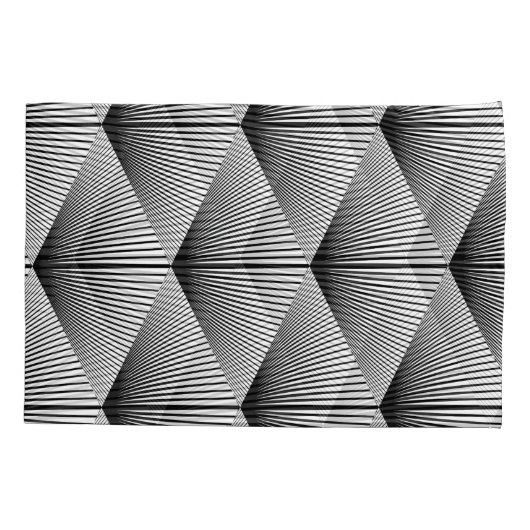 Diamond geometrisch: monochroom ontwerp kussensloop (Achterkant)