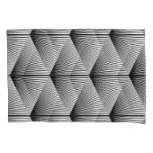 Diamond geometrisch: monochroom ontwerp kussensloop (Voorkant)