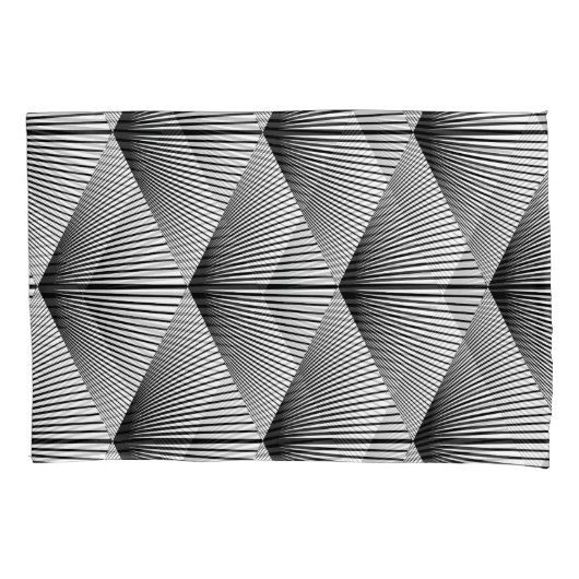 Diamond geometrisch: monochroom  ontwerp kussensloop (Voorkant)