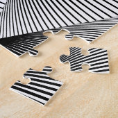 Diamond geometrisch: monochroom  ontwerp legpuzzel (Zijkant)