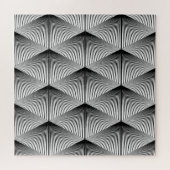 Diamond geometrisch: monochroom  ontwerp legpuzzel (Horizontaal)