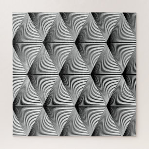 Diamond geometrisch: monochroom  ontwerp legpuzzel