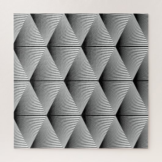 Diamond geometrisch: monochroom  ontwerp legpuzzel (Verticaal)
