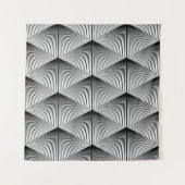 Diamond geometrisch: monochroom ontwerp wandkleed (Voorkant (horizontaal))