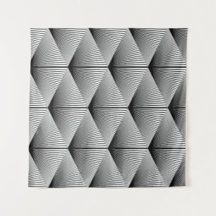 Diamond geometrisch: monochroom ontwerp wandkleed