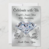 Diamond gepersonaliseerd, 60e Jubileum uitnodiging (Voorkant)