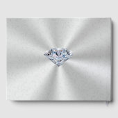 Diamond gepersonaliseerd gastenboek voor uw gelege (Achterkant)