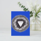 Diamond gevormd onder grote druk briefkaart (Staand voorkant)
