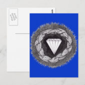 Diamond gevormd onder grote druk briefkaart (Voorkant / Achterkant)