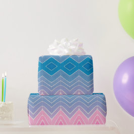 Diamond Gift Wrap Ombre Painted Waterverf Cadeaupapier