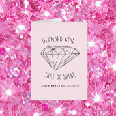 Diamond Girl Shine gepersonaliseerde dank u