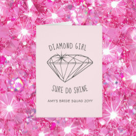 Diamond Girl Shine gepersonaliseerde dank u
