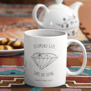 Diamond Girl Shine - Persoonlijk Koffiemok