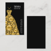 Diamond Glam Gown-jurken Visitekaartje (Voorkant / Achterkant)