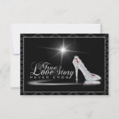 Diamond Glass Slipper Thank You Card Bedankkaart (Voorkant)