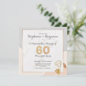 Diamond Glitter 60ste huwelijksverjaardag Elegant Kaart (Staand voorkant)