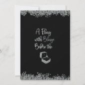 Diamond & Glitter Bachelorette Party Bling Kaart (Achterkant)