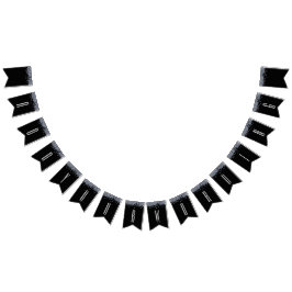 Diamond Glitter Bling Gepersonaliseerde bruiloft Vlaggetjes