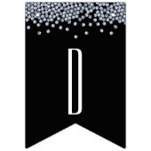 Diamond Glitter Bling Gepersonaliseerde bruiloft Vlaggetjes (Derde vlag)