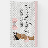 Diamond Glitter Ethnic Princess Baby Meisje Roze Spandoek (Verticaal)