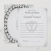 Diamond Glitter | Kaart advies Vrijgezellenfeest (Voorkant / Achterkant)