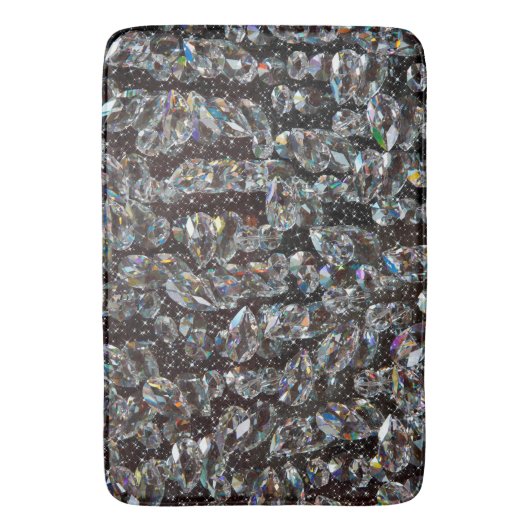Diamond Glitter Sparkle Elegant Badmat (Voorkant Verticaal)