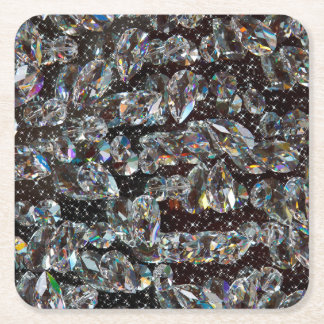 Diamond Glitter Sparkle Elegant Kartonnen Onderzetters