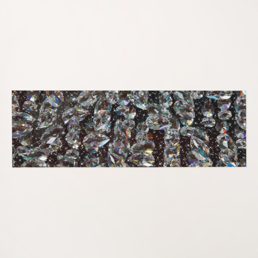 Diamond Glitter Sparkle Elegant Yogamat (Achterkant (horizontaal))