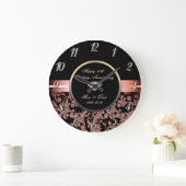 Diamond Glitter Swirls 50th Wedding Jubileum Grote Klok (Huis)