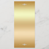 Diamond Glitter Waterverf Flowers Gold Menu (Achterkant)