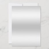 Diamond Glitter Waterverf Flowers Silver Verjaarda Kaart (Achterkant)