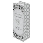 Diamond Glitter | Wijntas voor weddenschappen Wijn Cadeautas (Achterkant Gekanteld)