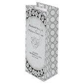 Diamond Glitter | Wijntas voor weddenschappen Wijn Cadeautas (Voorkant Gekanteld)